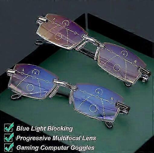 Anti Blue Light Intelligent Bifocal Presbyopic Glasses