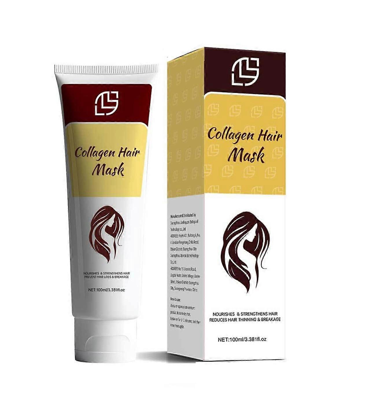 unbrand Collagen Hair Mask Essence Magical Collagen Hair Treatment for Curly Frizzy Hair Hydrating D