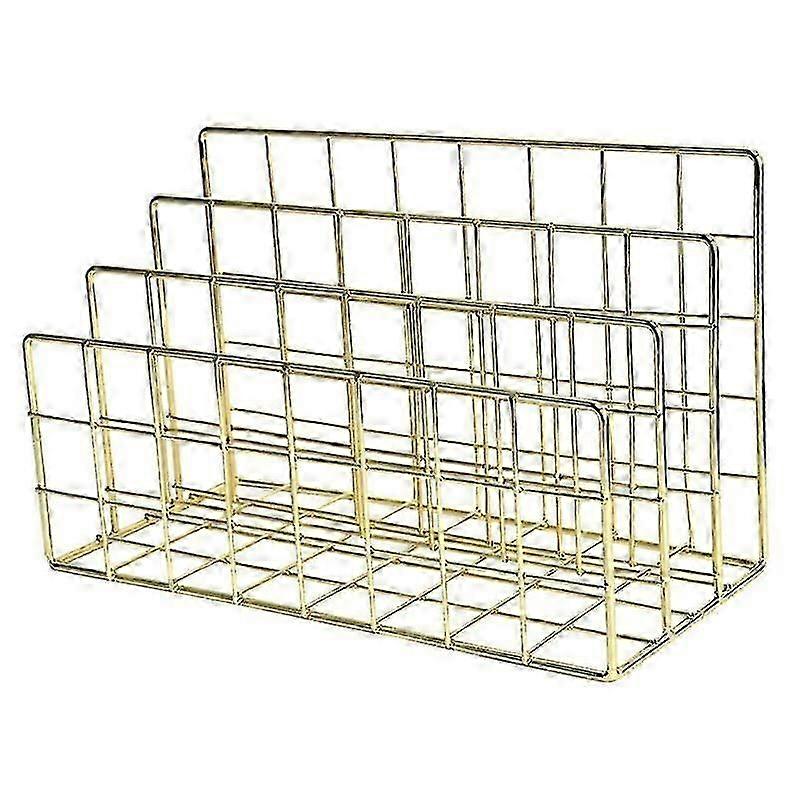 3 Layers Iron Book Magazine Document Storage Shelf Stand Dormitory Office Supply Kaesi