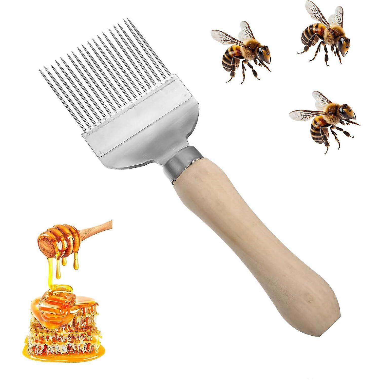 Honey Fork, Stainless Steel Beekeeping Fork with Handle, Honey Scraper, Beekeeping Honey Shovel, Honey Comb, Beekeeping Equipment Accessories Beekeepi