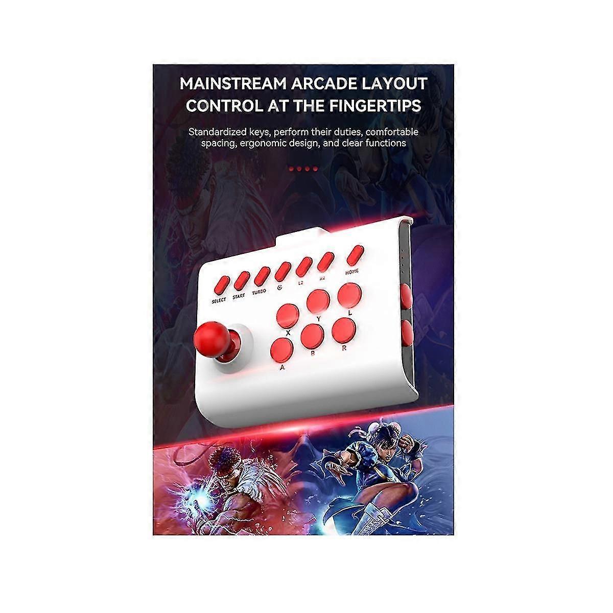 Wireless Arcade Game Console+2.4g Adapter Bluetooth Joystick Controller For Ps3 Pc Mobile Phone A