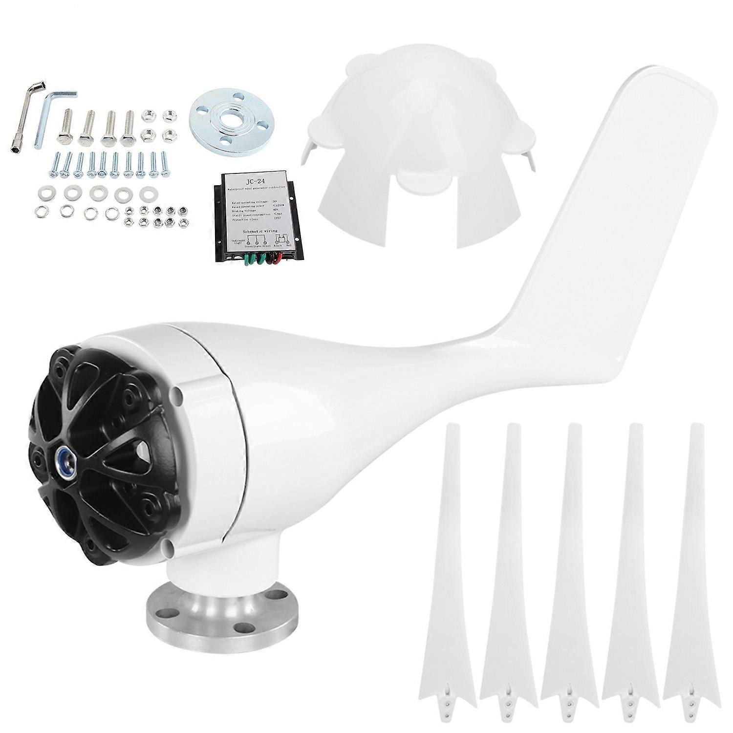 Windturbinen Kit Generator 5 Blätter Kleines Netzteil für mobile Raum Boote Kabine 100W24V