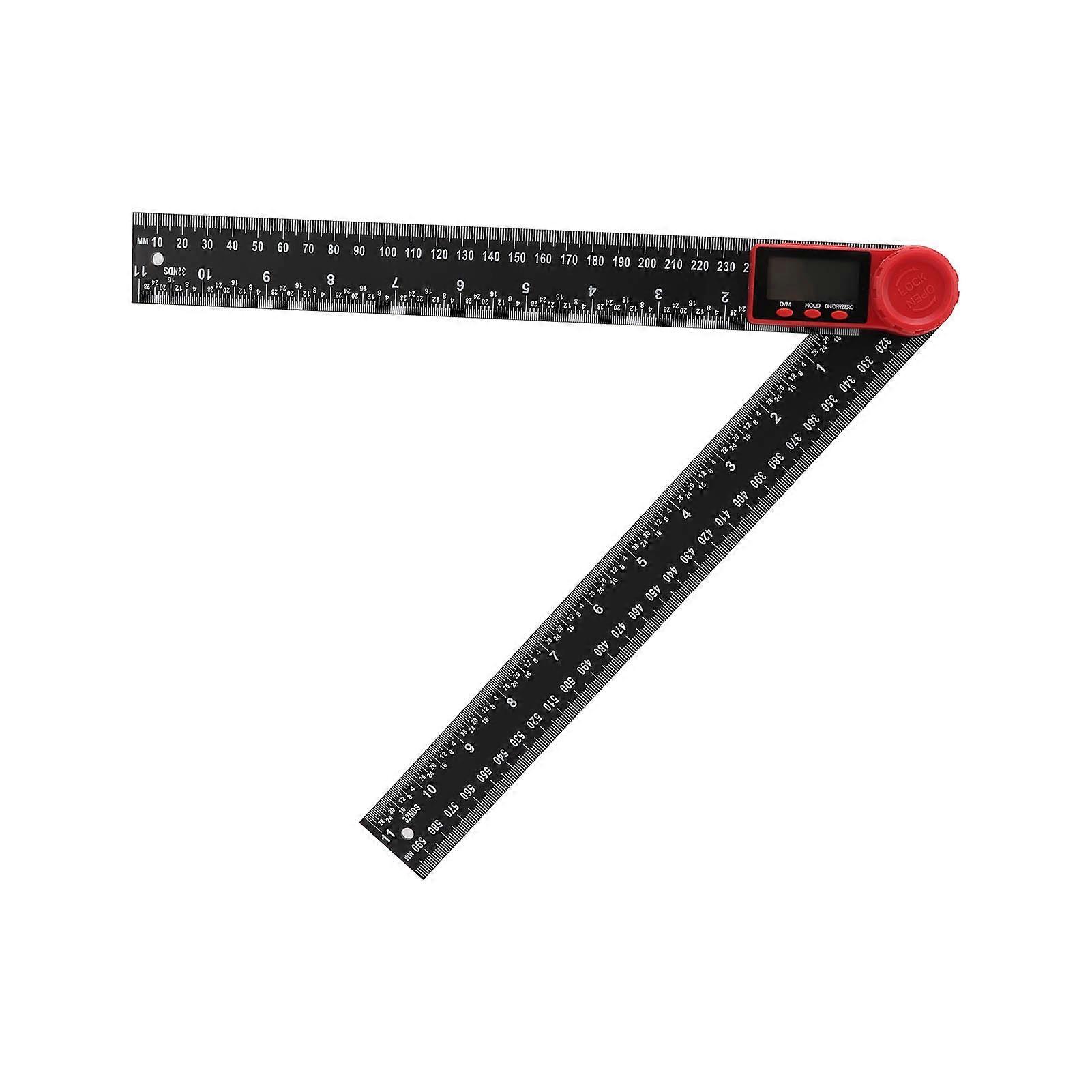 Digital Display Angle Ruler 2 in 1 Plastic Lightweight Convenient Black Digital Angle Finder