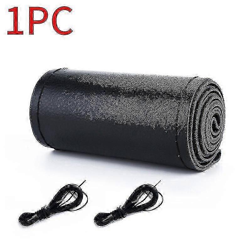 Premium-Lenkradabdeckung aus echtem Leder 37cm-38cm Anti-Rutsch-Flechtabdeckung für Lenkrad Rindsleder Lenkschutz Jb51-2