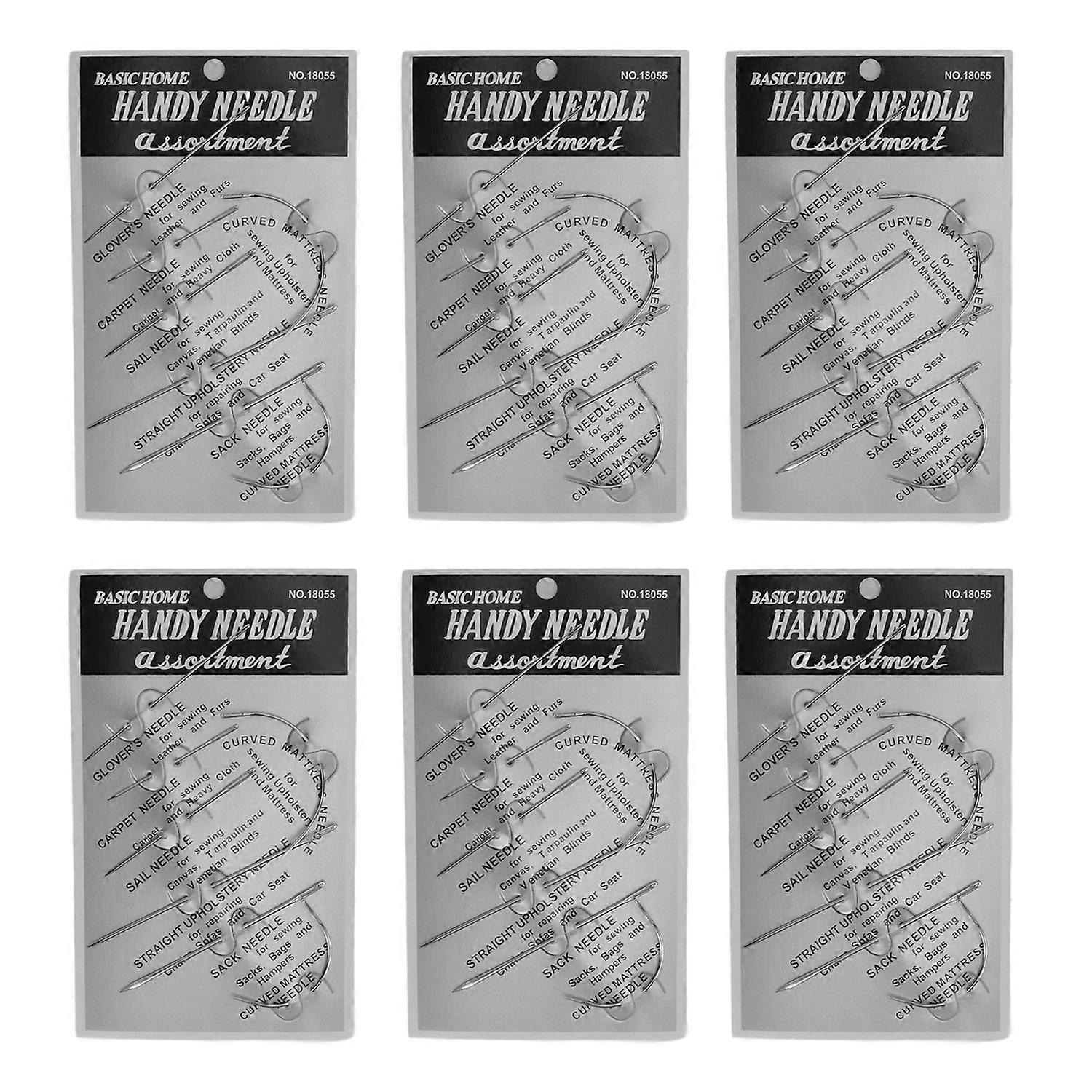 42Pcs Leather Sewing Needles Stainless Steel Wide Application Professional Sewing Needles for Leathe