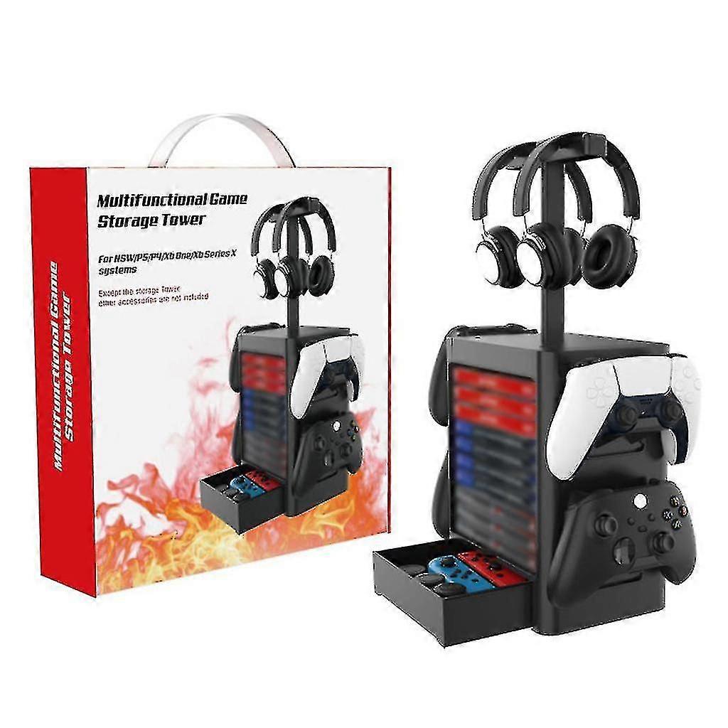 Multi-functional Storage Rack Holder For 4 Switch Game Disc