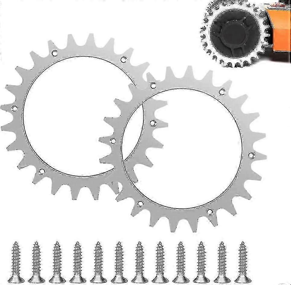 Replacement Upper Stainless Steel For Worx S/m Model Robot Lawn Mower, Robot Lawn Mower Tips Traction Enhancement For Worx S/m Models 205mm Aluminum