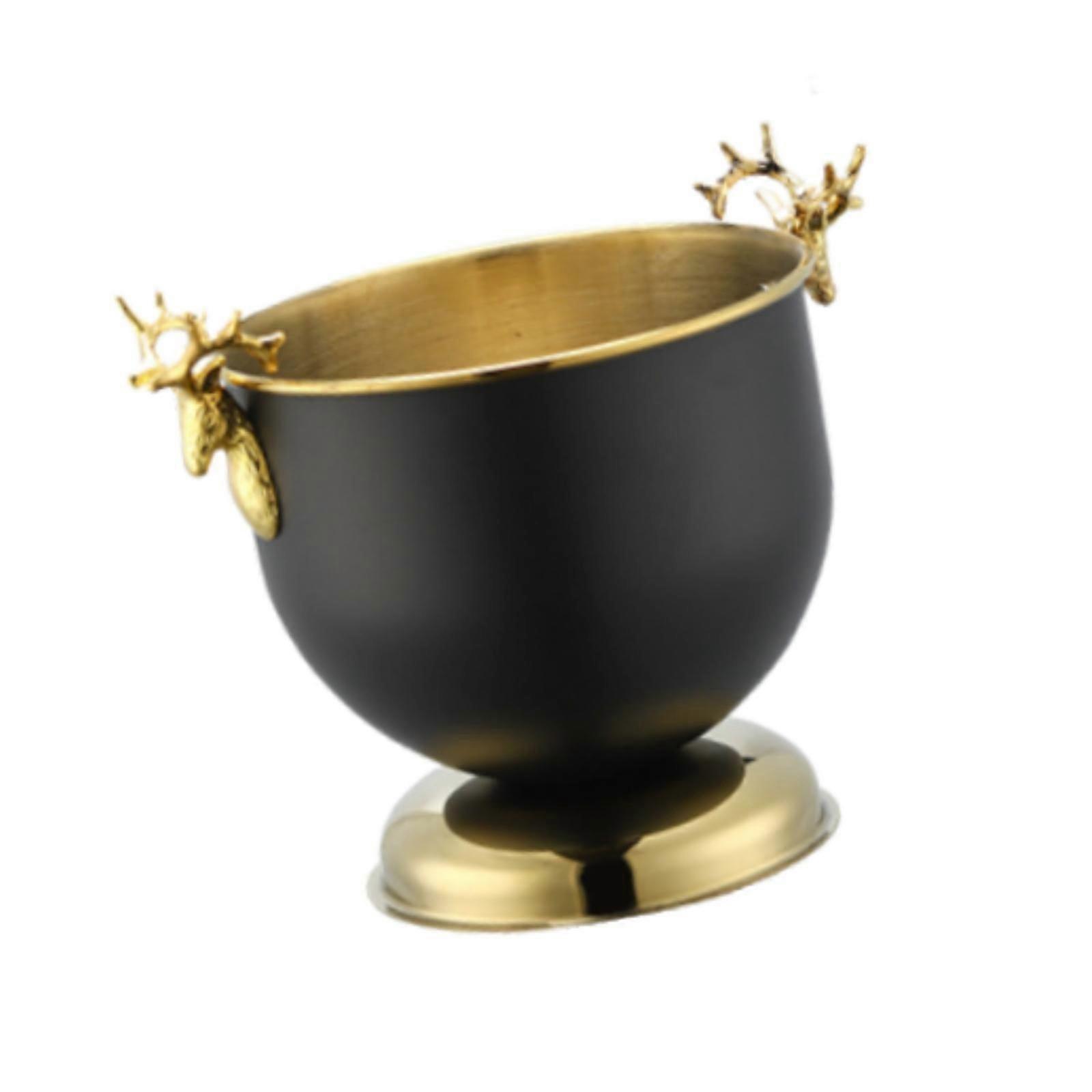 Ice Bucket Wine Bucket Reusable Large Capacity Practical for Club Home Party black