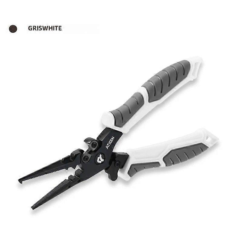 Fishing Needle Stainless Steel Tweezers Hook Remover Long Nose Multifunctional Portable Fishing Tool With Forked Ring And Braided Knife
