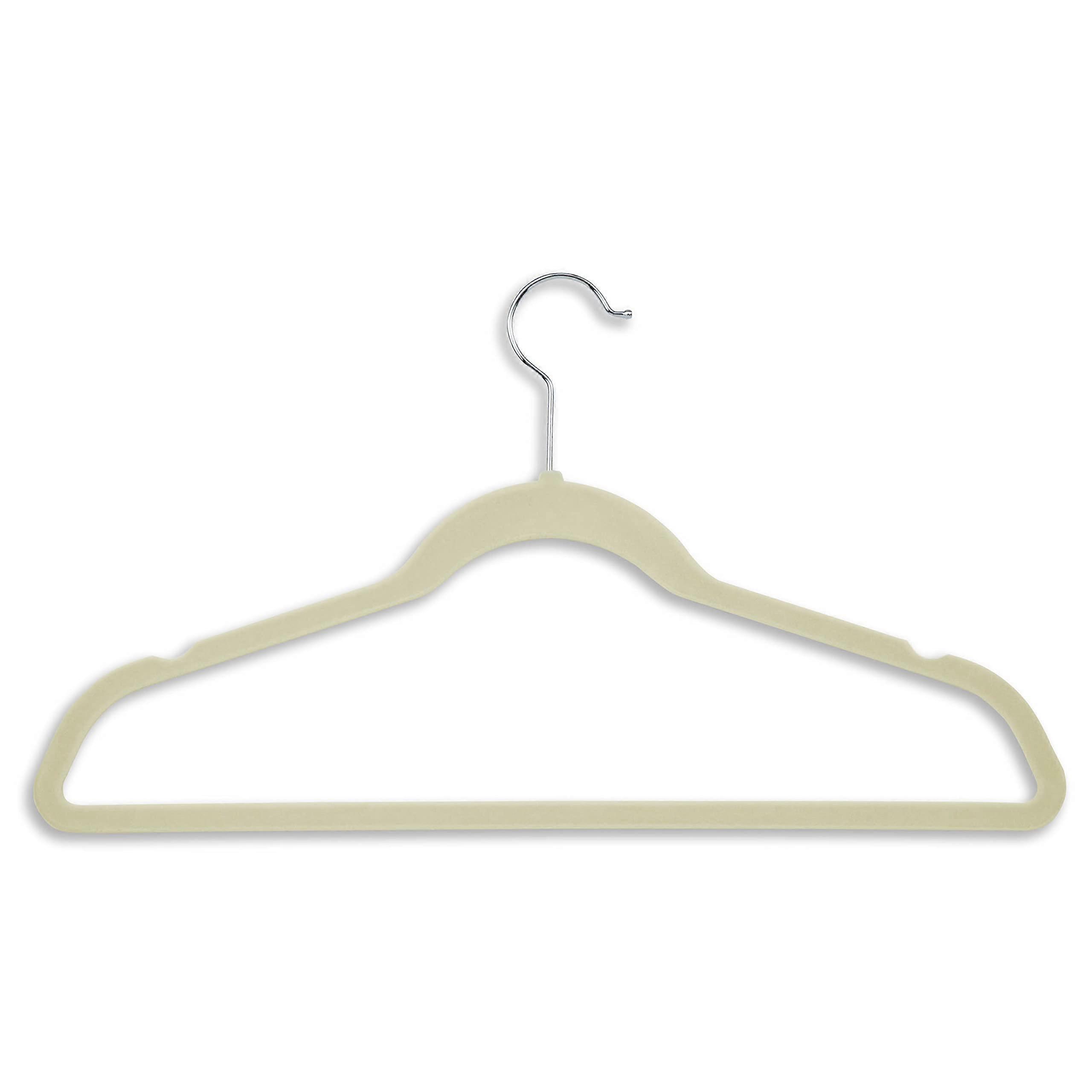 **Ultra-Thin Velvet Hangers - Non-Slip Space-Saving (50-Pack)**