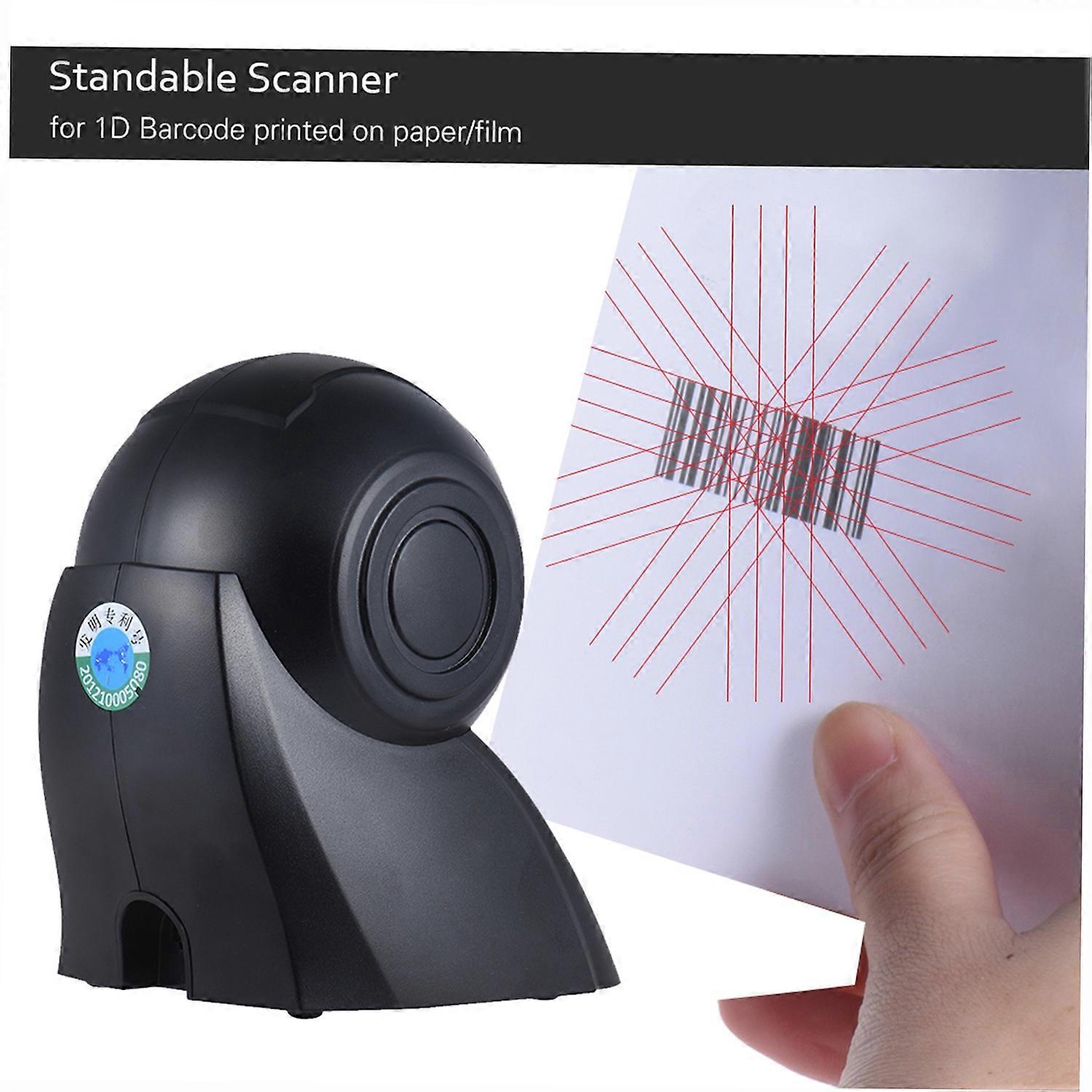 Omni-directional 20 Lines 1D USB Orbit Barcode Scanner Reader Auto Scanning 1800t/s Speed 30° Adjust
