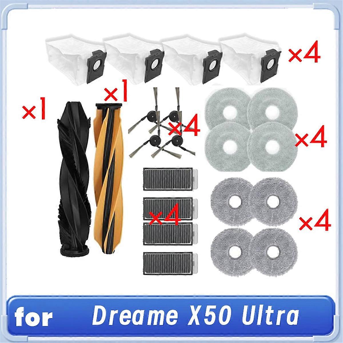 14 Pcs for X50 Ultra Sweeping Robot Cleaner Parts Replacement Main Side Brush Mop Filter