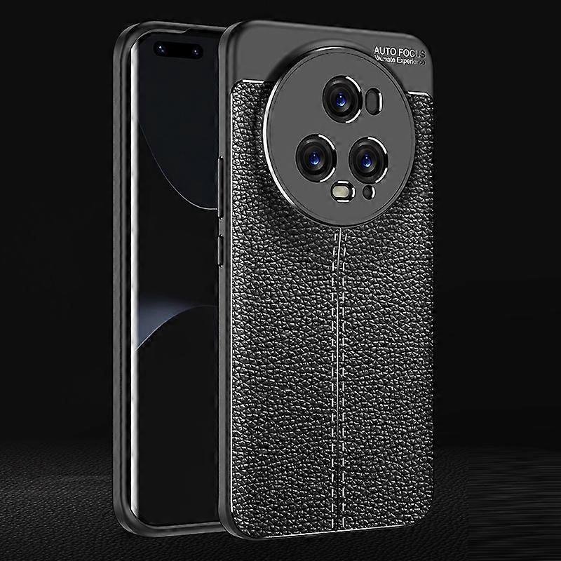 For Honor Magic5 Pro Litchi Texture Shockproof TPU Phone Case