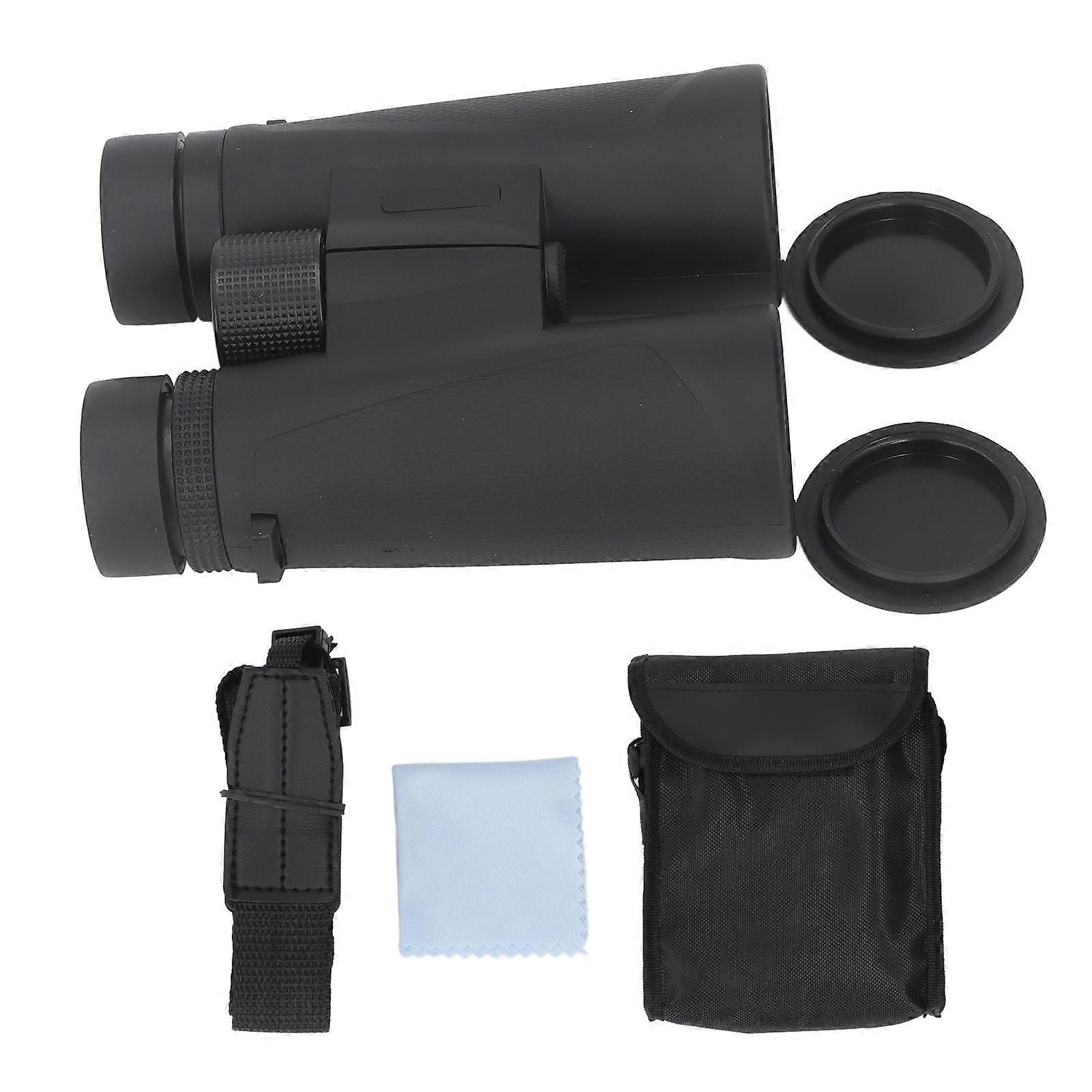 12X42 HD Waterproof Binoculars - High Permeability Prism, Rubber Frame, Multi-Use