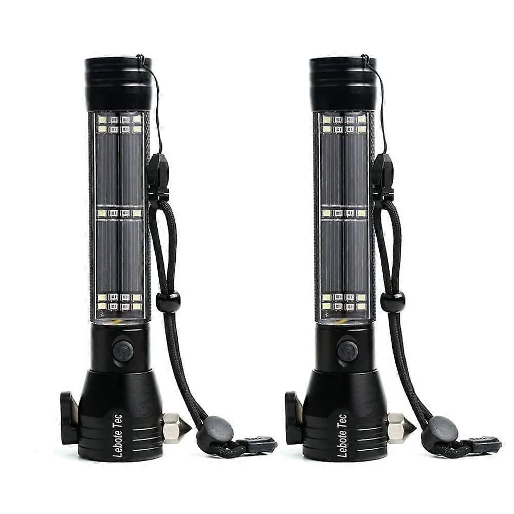 Bright LED Flashlight 2-Pack For Hiking And Camping, Portable Handheld LED Light