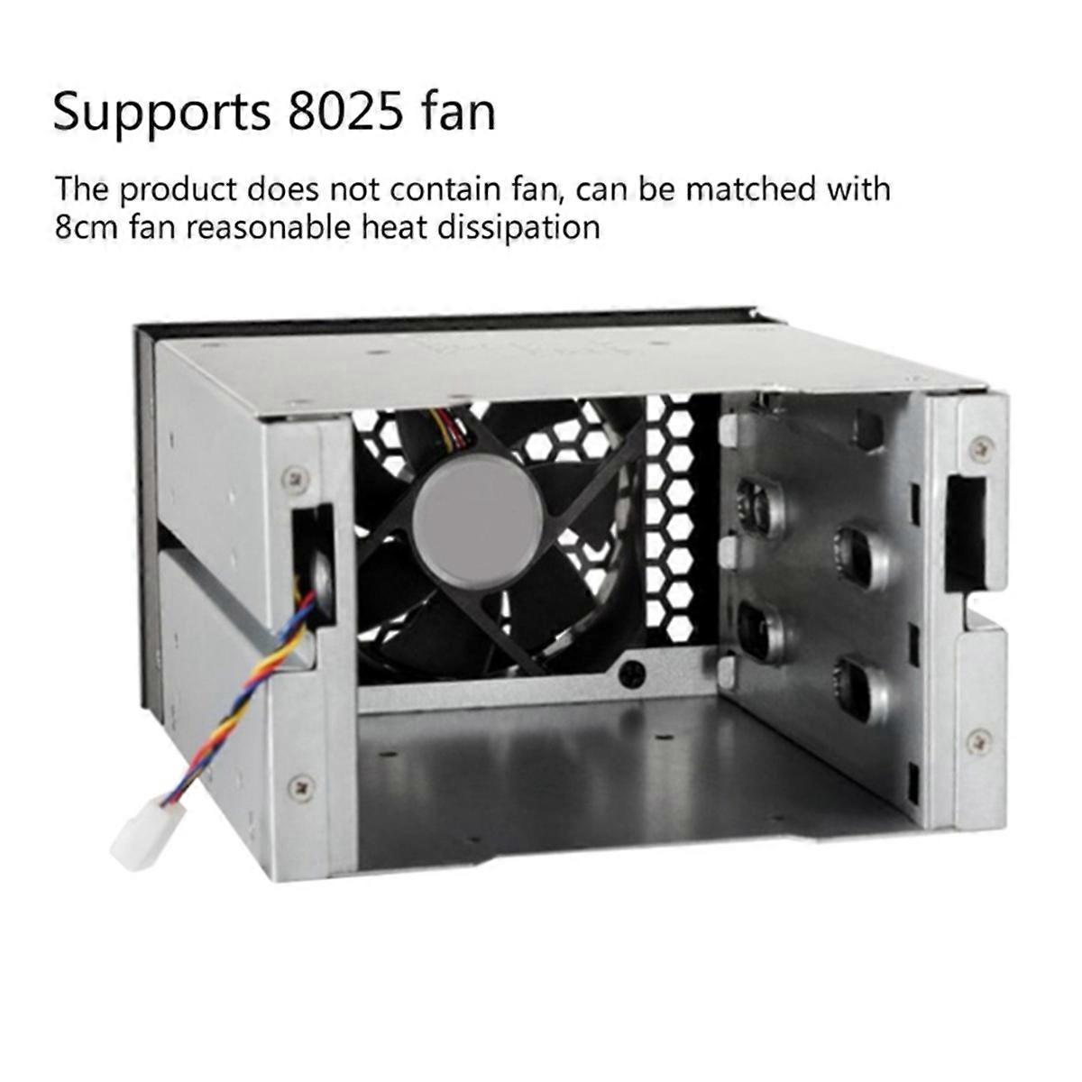 3.5 to 5.25 Three-Disc Hard Drive Cages 2 Chassis Drives in the Chassis Hard Drive Box Computer Stor