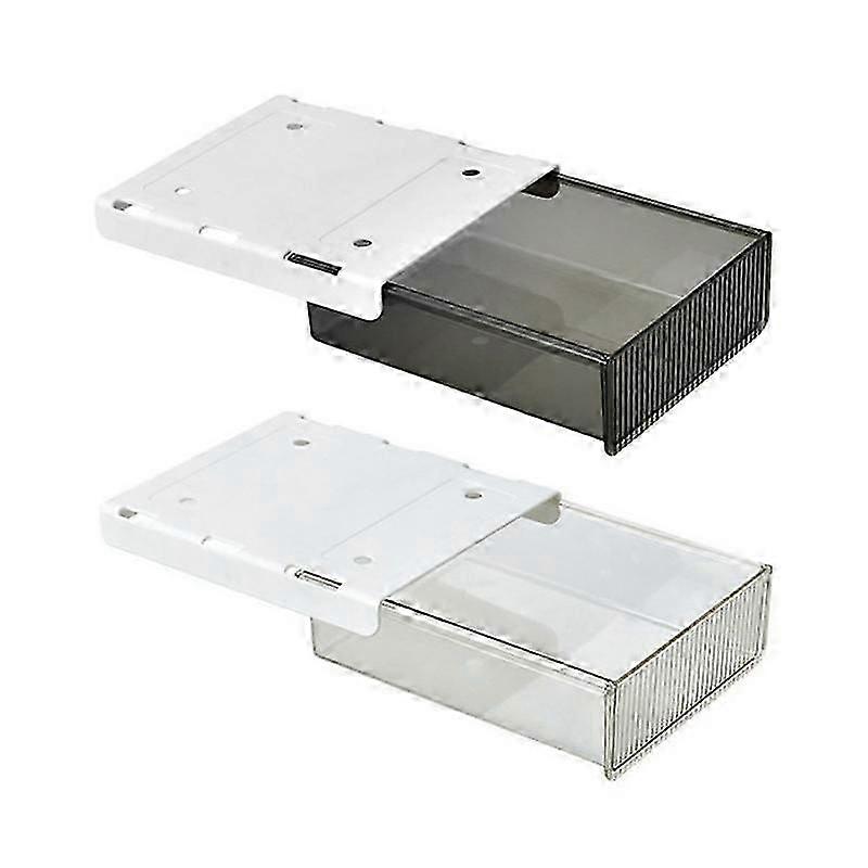 Under Table Drawer - Self-Adhesive Attachable Table Drawer Hiddens Slide Out Desk Organizers Storage Drawer For Office Bedroom