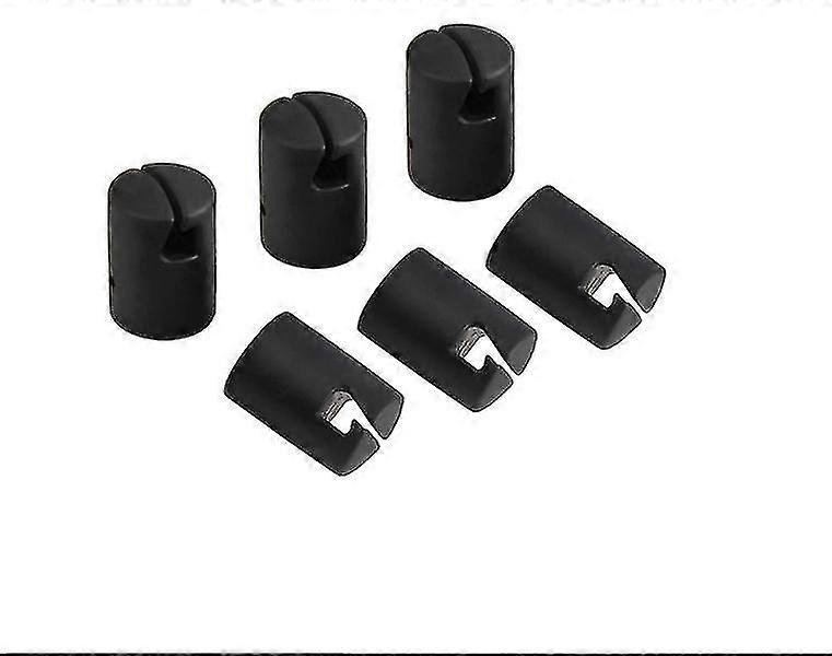 Trampoline Pole Cap Enclosure G Shaped Pole Cap Trampoline Shell Rod Cap With Screw For Flat Steel Sheet Top Ring System(1set Of 6pcs,black)