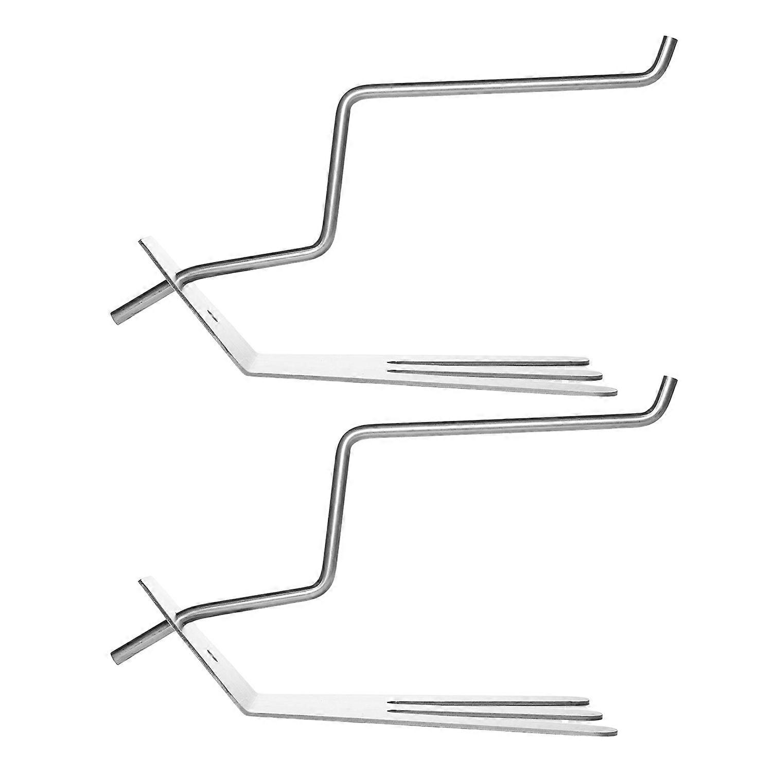 Turkey Roasting Rack Chicken Roasting Rod & Foot Rest Set Stainless Steel BBQ Sticks for Juicy