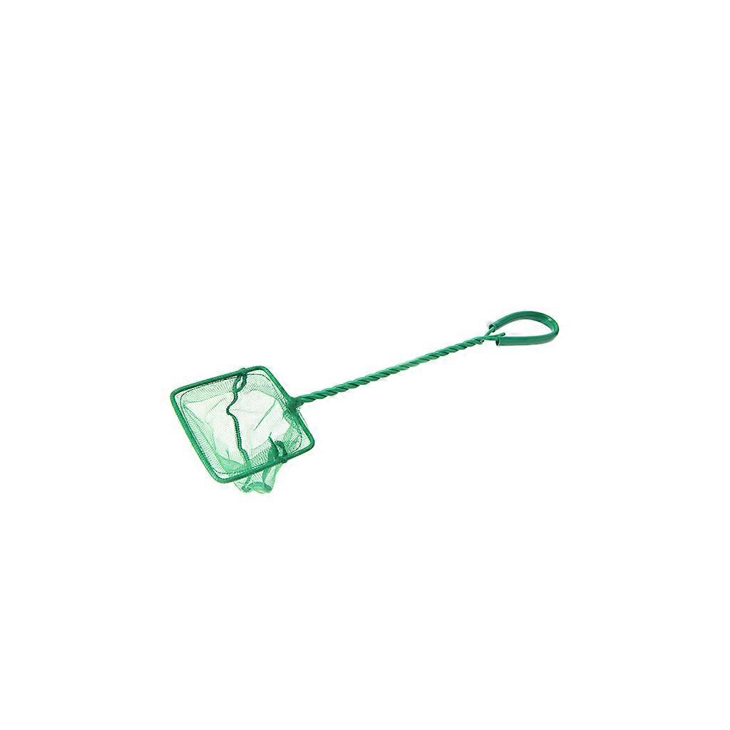 Fish Net for Fishing 4-In Ultra Fine Net Aquarium Accessories for Mini Fish and Shrimp Comfort Green Handle Green
