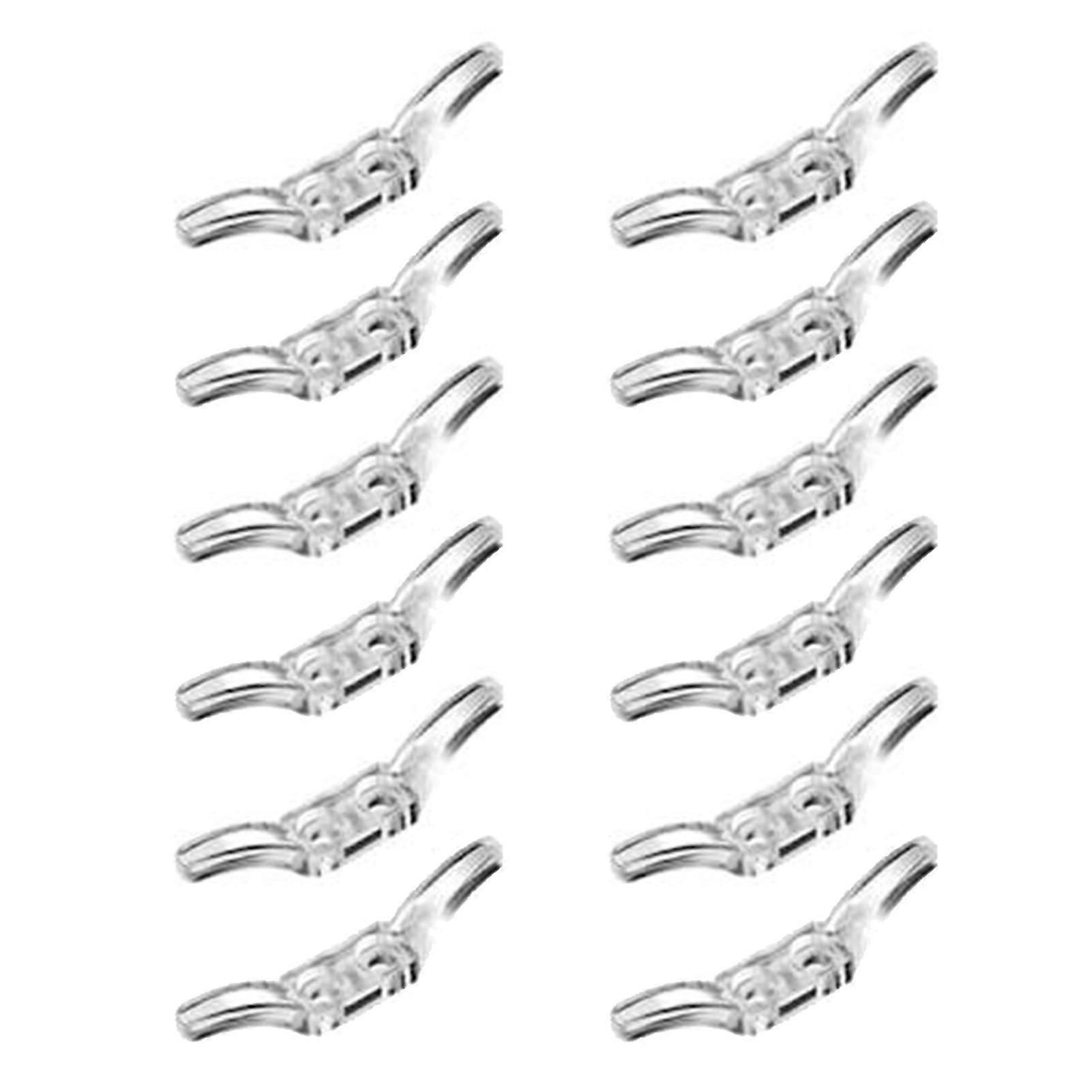 12Pcs Transparent Cord Cleats for Blinds Keep Your Window Blinds And Curtains Tidy Stable Positioning Hooks QingHai_Lucky_B