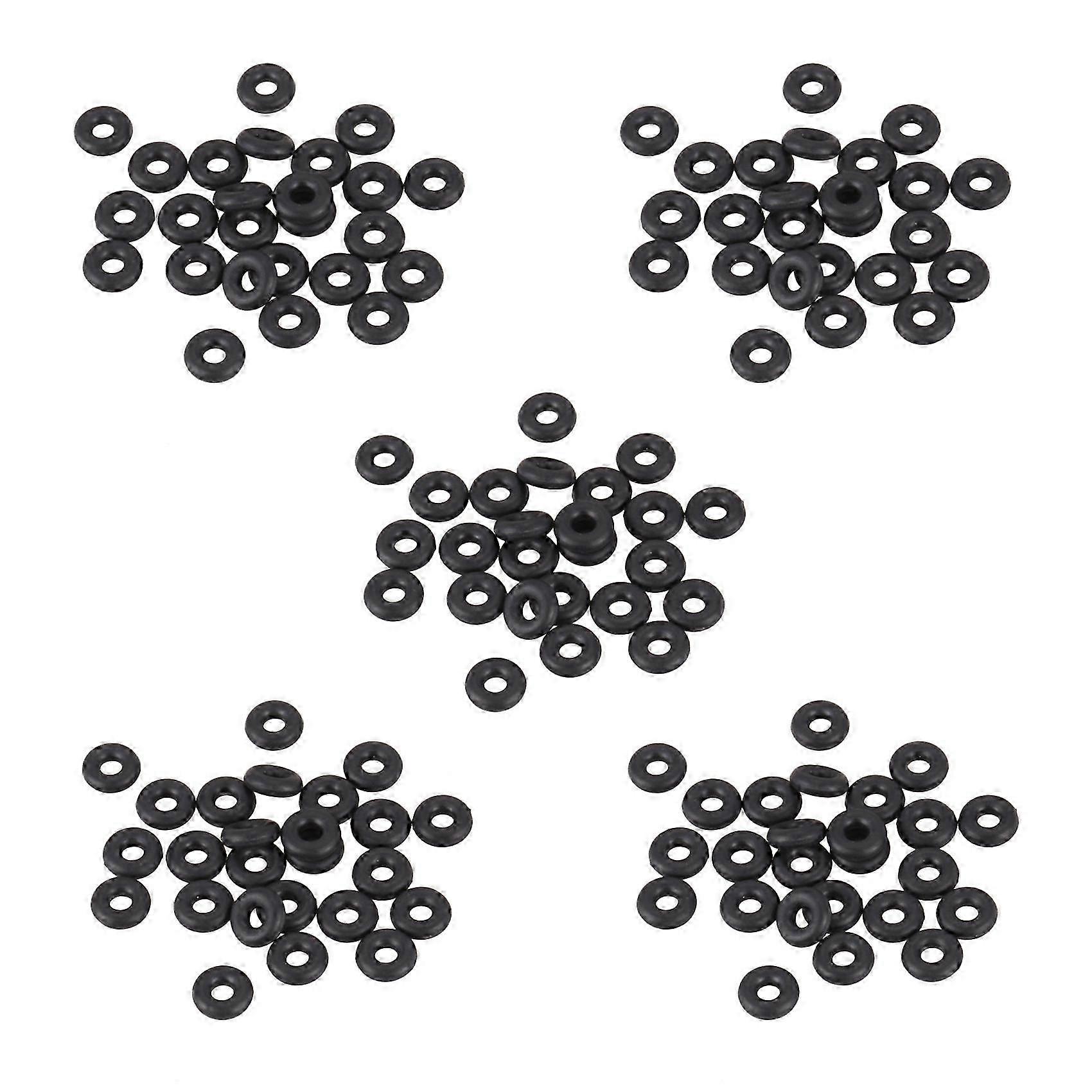 100pcs Black Rubber O-Ring 5.6mm x 1.8mm