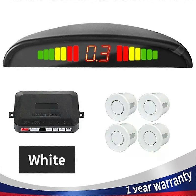Car Parking Sensor Parking Kit LED Display 22mm 4 Sensors Backlight Reverse Backup Radar Monitoring System 8 Colors 12V