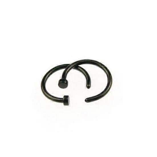 2Pcs Stainless Steel Nose Ring Open Hoop Earrings Unisex Body Piercing