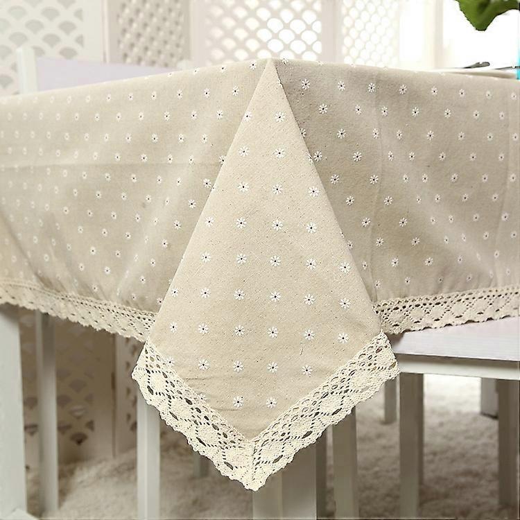 Nappe en dentelle Table basse Serviette de couverture multifonctionnelle 90x90cm