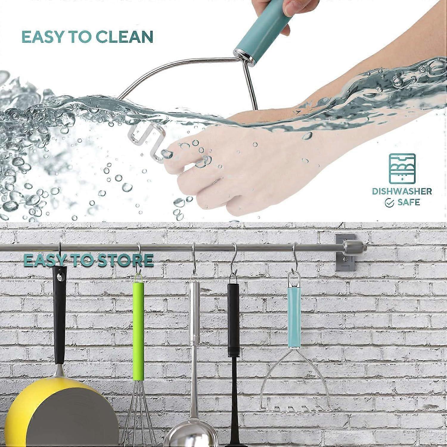 Potato masher for beans, vegetables, fruit