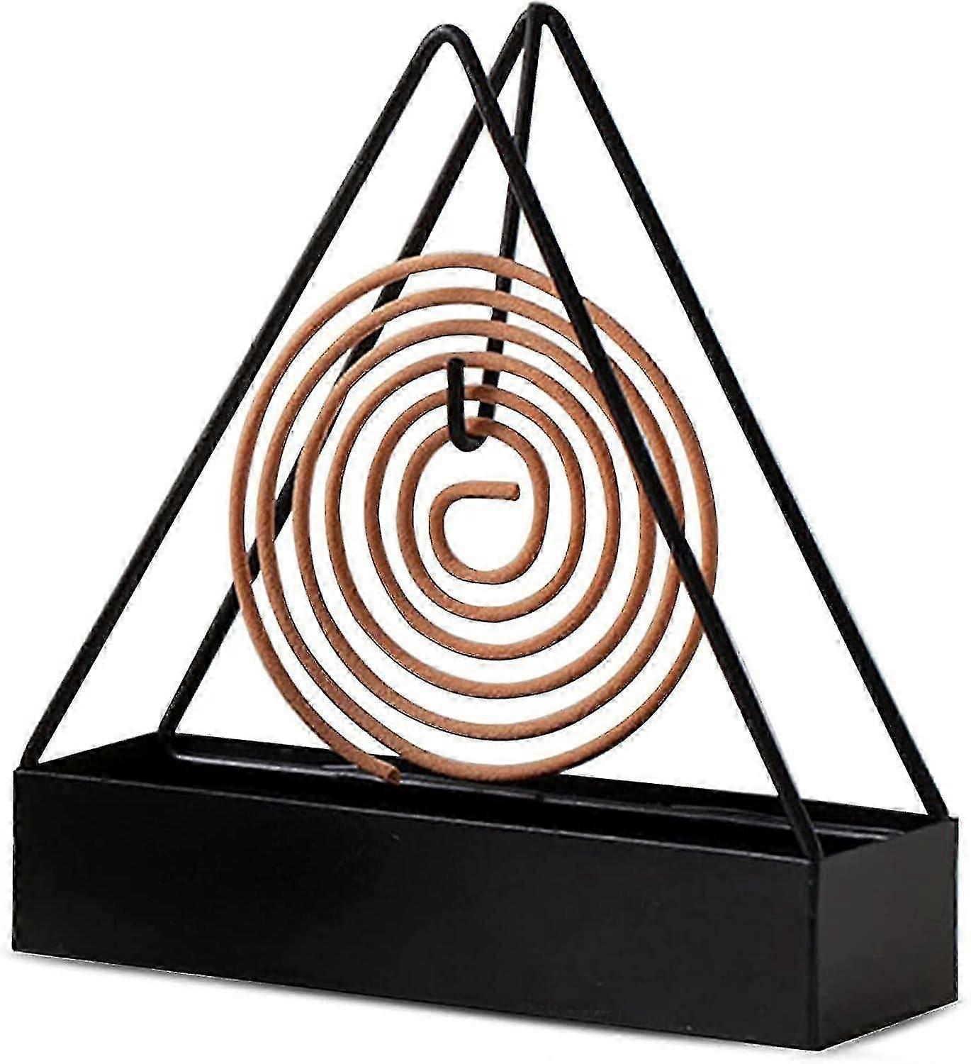 Spiral Mosquito Repellent Holder with Iron Base, Compact Design for Home Use