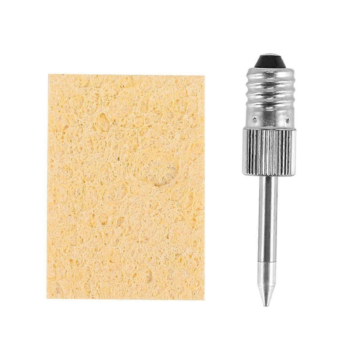USB Soldering Iron Head E10 Interface Battery Soldering Iron Soldering Iron Head Threaded Soldering Iron Head(Pointed)