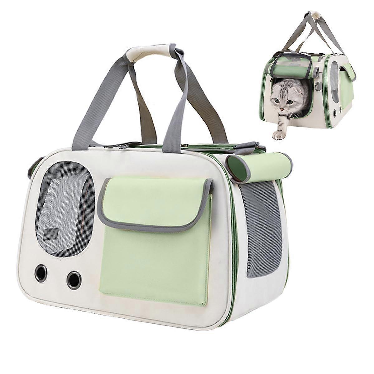 Cat Carrier, Dog Carrier, Pet Carrier for Large and Medium Cats to 15 Lbs, SoftSided