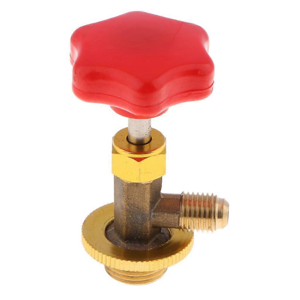R134A Gas Valve Bottle Opener Tool 1/2 SAE Thread Connector Adapter