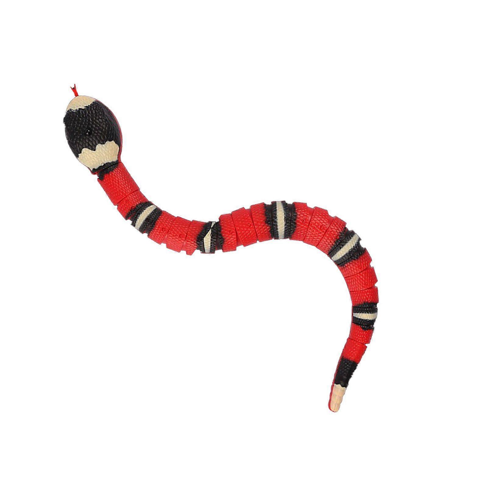 SDIGV Smart Sensing Snake Toy Interactive Simulation Induction Electric Snake Toy for Halloween Christmas April Fools