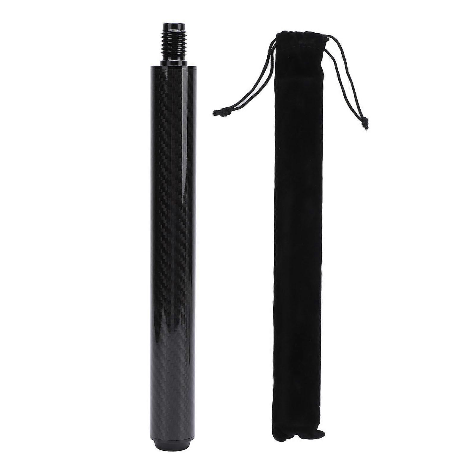 10 Zoll Kohlefaser Billard Pool Cue Extension Billard Zubehör Pool Cue Extender mit Gummi Endkappe