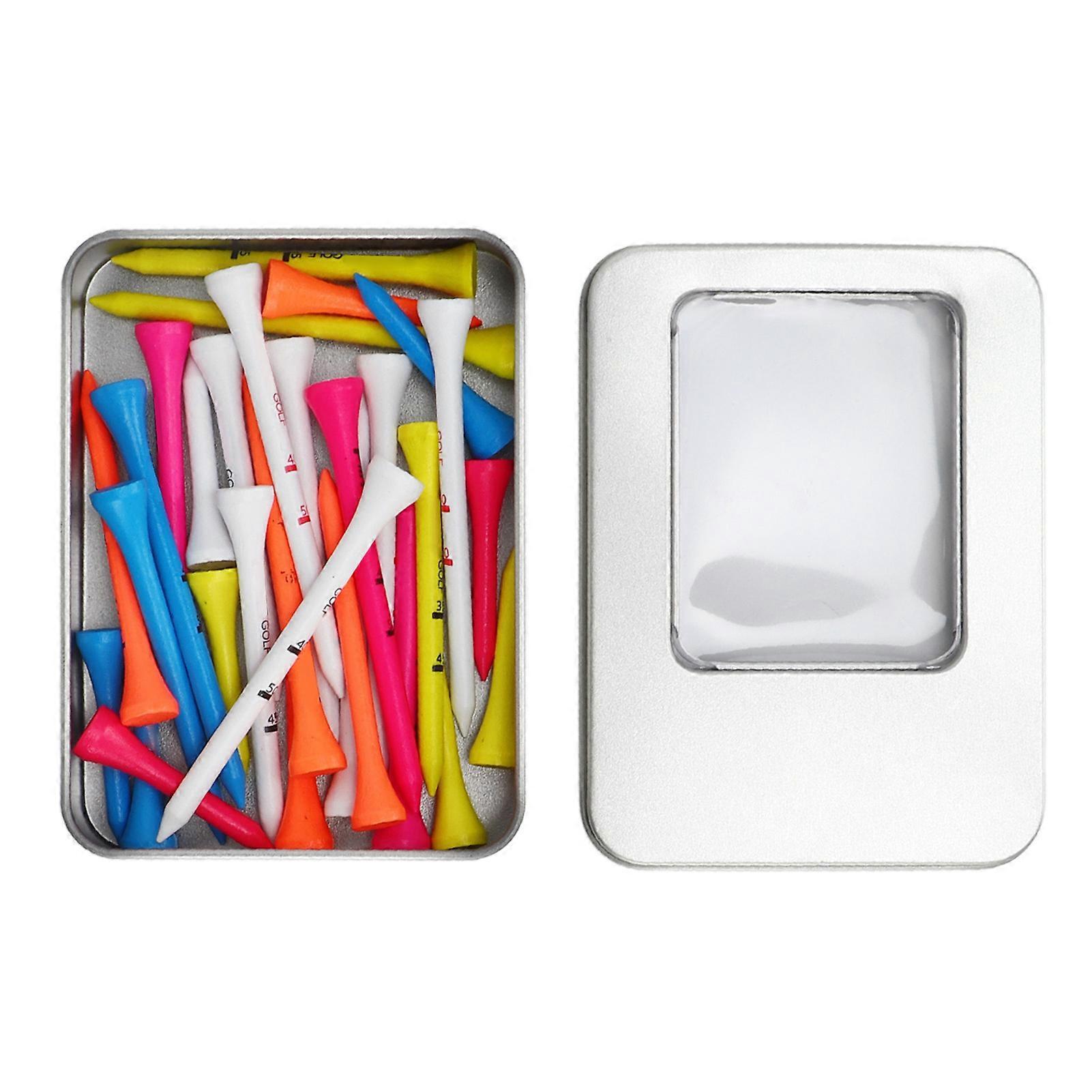 Golf Set Maple Clear Scale Stable Multiple Size Easy Adjustment Robust Wooden Golf Tee Replacement