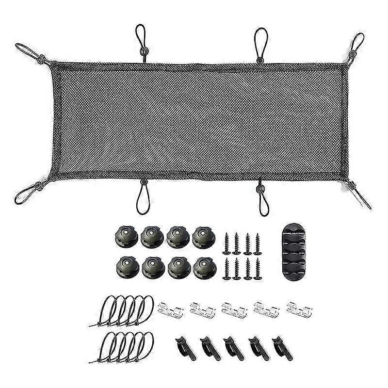Under Desk Cable Management Net, Under Table Cord Management Mesh Organizer Flexible Wire Hiders 70x30cm