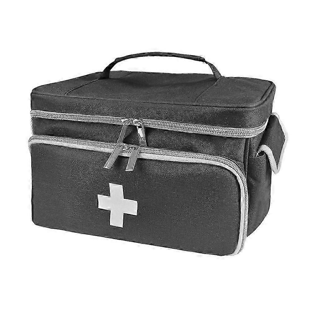 Medicine Storage Bag Empty Lockable Pill Bottle Organizer, C