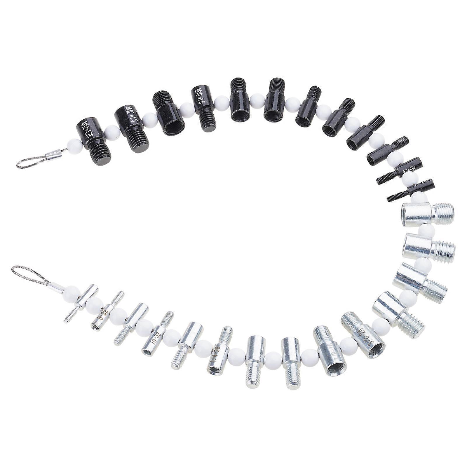 Nut & Bolt Thread Checker 26 Male/Female Gauges 14 Inch 12 Metric Nut and Bolt Thread Size Checker Thread Identifiers