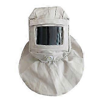 Sandblasting Protector Hood Cap White Breathable Protective Accessories Neck