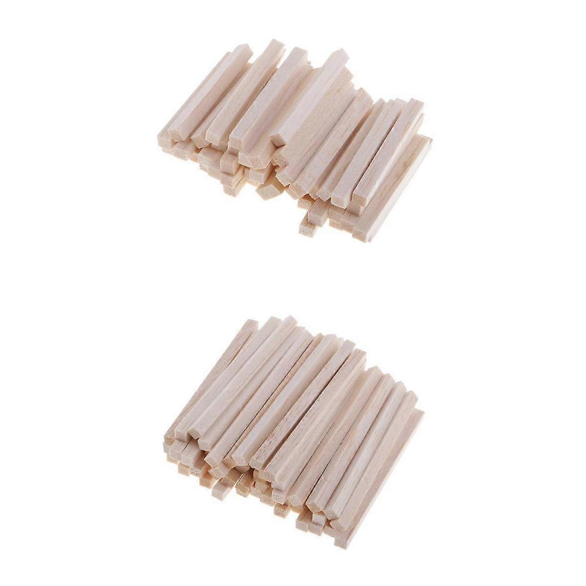 100の空白のバルサの形の木の合せの棒の木製のモデリングの趣味の芸術のセット