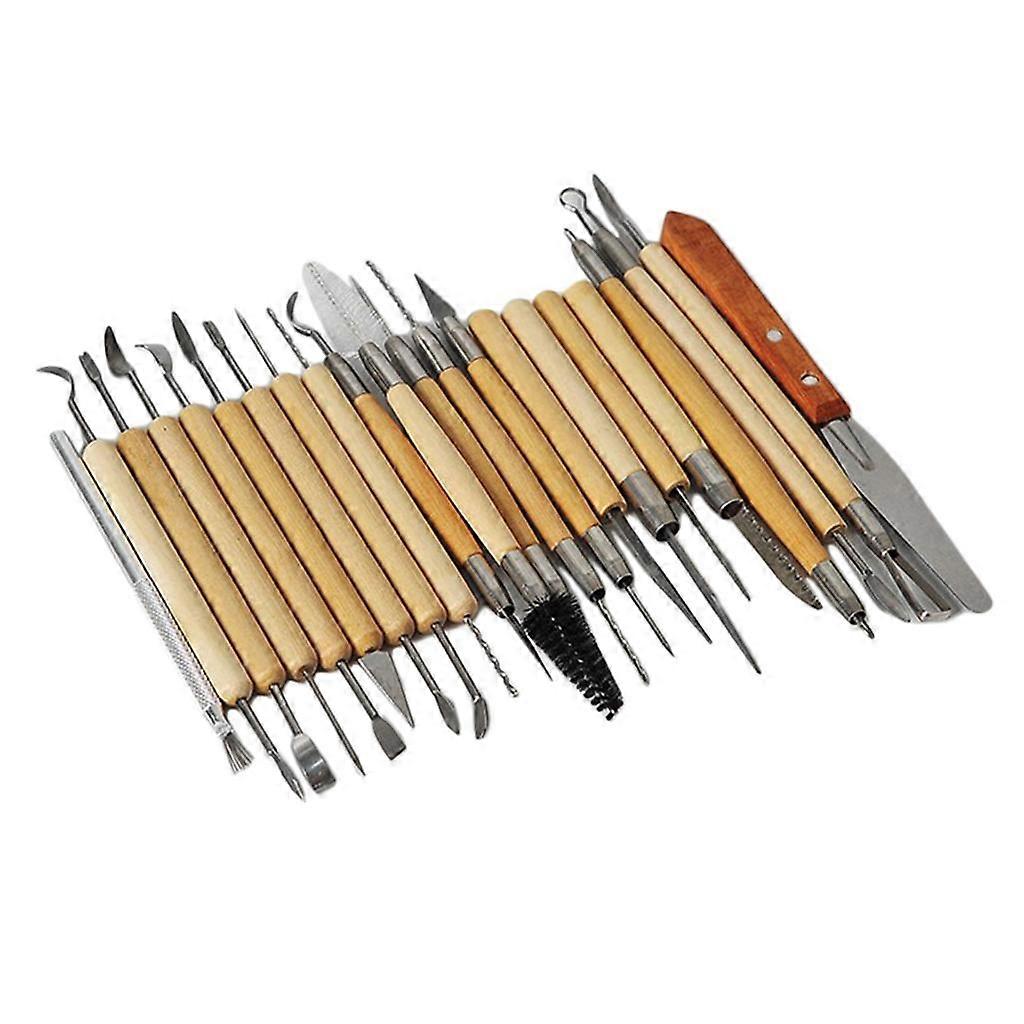 22set Clay Sculpting Set Wax Carving Polymer Modeling DIY Sculpture Making