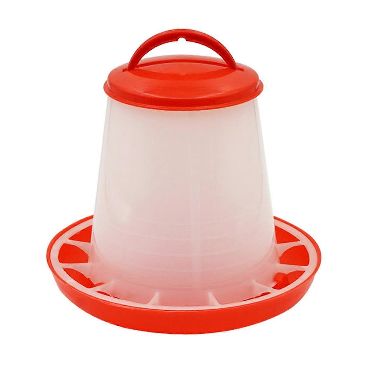 1.5kg Automatic Bucket Rooster Hen Feeding Device, Farm Animal Poultry Quail Pigeon Feeding Supplie