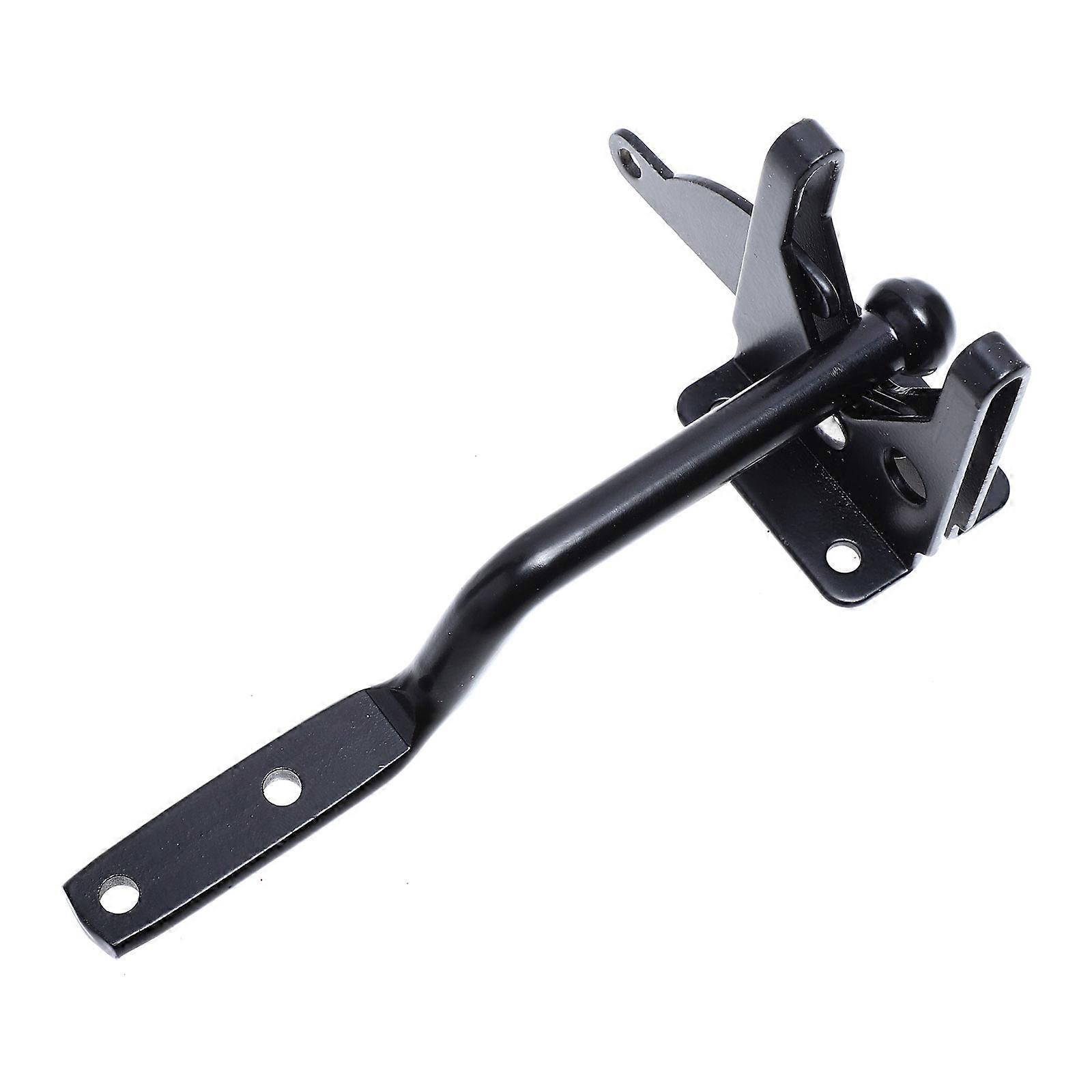 フェンス用自動ロック付き炭素鋼レバーゲートラッチ、ウッドゲートボルトロック、裏庭への安全な入り口のための耐久性のあるガーデンドアバックル