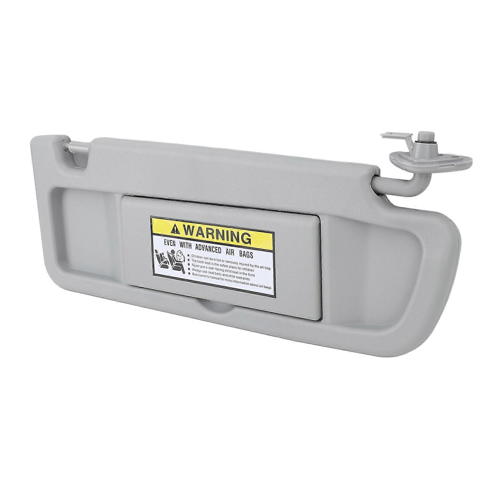 Sun Visor Grey Anti Glare Clear Mirror Sun Shielding Visor with Sun Visor Clip for Civic 2006 to 2011 Right Passenger Side 83230‑SNA‑A01ZC 