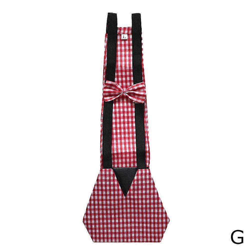 Red plaid (G) S$ Pet clothing cross-border Amazon pet Coral duck diapers chicken diapers goose duck diapers pants supplies