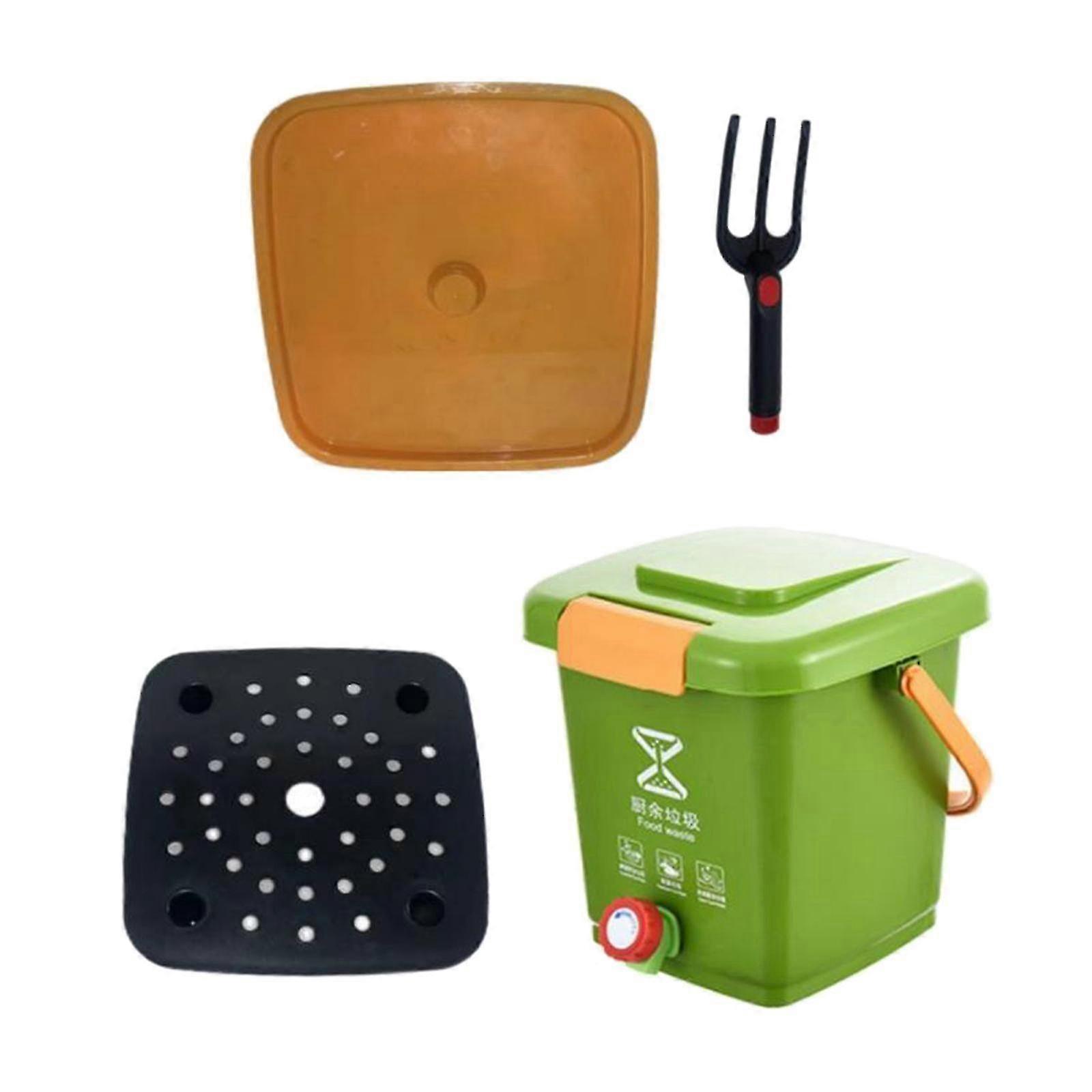 Multiuse Kitchen Compost Bucket �C Portable Compost Bin for Easy Movement on Your Countertop