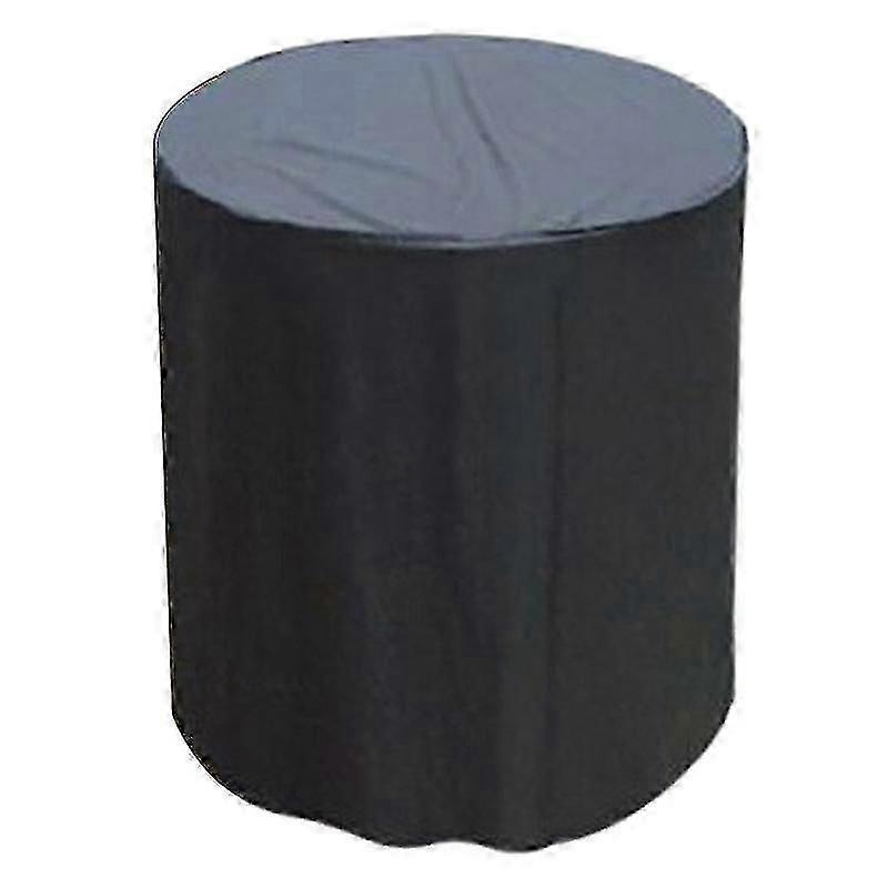 Waterproof Dust-proof BBQ Cover for Round Gas/Electric Grill, Adjustable Windproof Strap