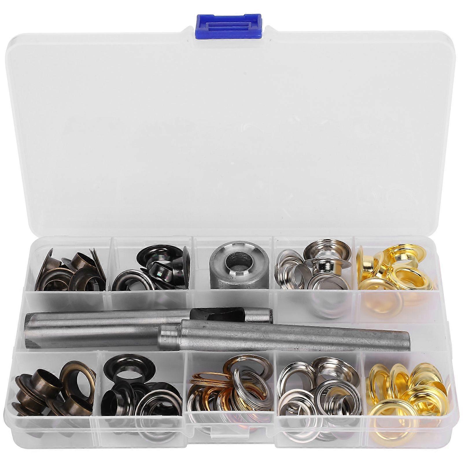 2025 Latest Model  Grommet Tool Kit Setting Eyelets Boxed Hollow Billboard Tag